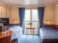 Katharina von Bora Balkonkabinen - 2-Bett-Außenkabine mit franz. Balkon